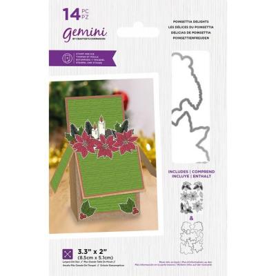 Crafter´s Companion Clear Stamps and Dies - Poinsettia Delights
